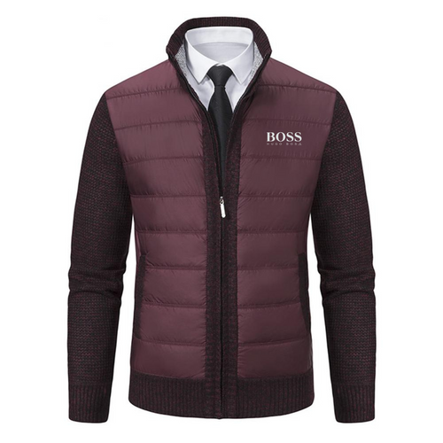 Gepolsterte Strickjacke für Herren