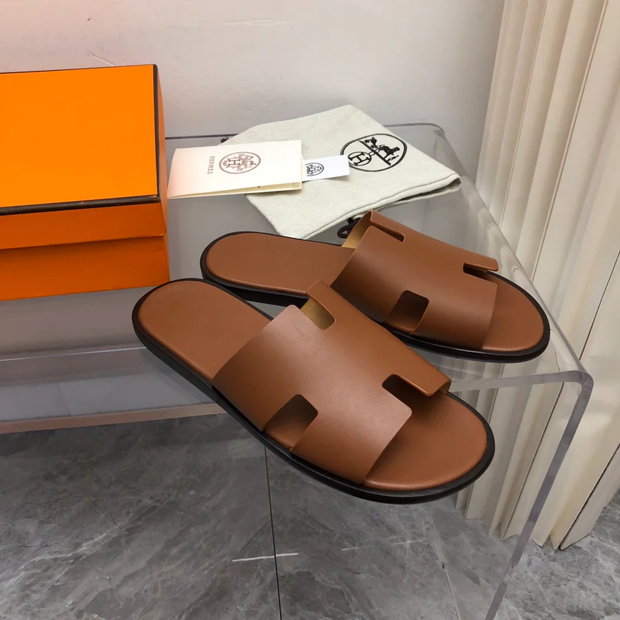 Izmir Sandale Glattes Kalbsleder